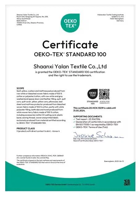 OEKO-TEXR STANDARD 100