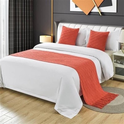 Camino de cama tamaño queen macramé