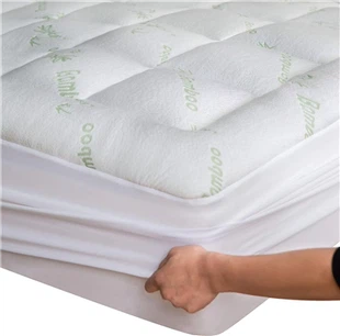 Topper de colchón de bambú del hotel